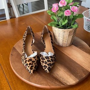 J. Crew leopard print kitten heels